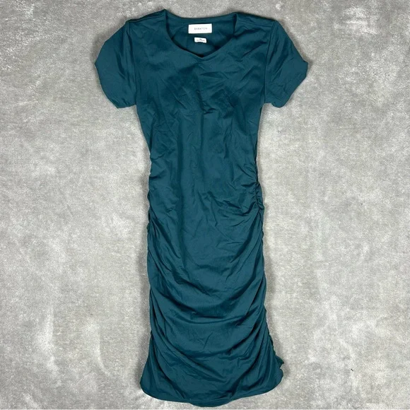 Aritzia Dress Womens XS Babaton Covet Ruched Bodycon Minimal Flattering Mini - Picture 6 of 11